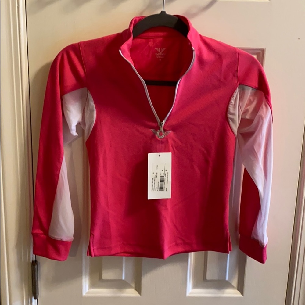 Ventilated long sleeve equestrian shirt